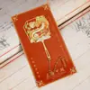 Marcadores Metálicos Culturales y Creativos, Caja de Regalo de Lujo Estilo Chino con Estampado Dorado para Regreso a Clases, Exquisitos Marcadores, Set de Regalo para Maestros y Compañeros