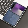 Adecuado para Funda de Teléfono Móvil Plegable Amplio Huawei Purax Líneas de Textura de Cuero Retro Funda Protectora P50Pockets Vflip