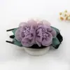 Pinza de Pato Pinza Grande para Agarrar para el Cabello de Dama Pinza Truco Estilo Coreano Flor de Hilo de Seda Horquilla Moda Pinza Superior