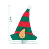 Chapéu de Natal de elfo Chapéu de elfo de Natal chapéu de palhaço orelha chapéu listrado verde vermelho decorações de festa de Natal