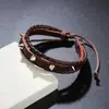 Moda Europeia e Americana Punk Retrô Personalidade Exagerada Par Combinação Trançada com Rebites Pulseira Nova Pulseira Mais Vendida Promoção