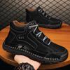 Otoño e invierno 2023 comercio exterior transfronterizo talla grande bota alta algodón zapatos de hombre suelas cosidas a mano zapatos cálidos de ocio para exteriores
