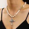Conjunto de joias de pérolas novo transfronteiriço feminino moda retrô estilo corte colar de pérolas multicamadas conjunto de pulseira atacado