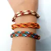Cuerda de Mano Tejida a Mano Transfronteriza Europea y Americana Pulsera de Amistad con Viento Marino y Olas Joyería Sencilla Versátil Regalo de Vacaciones para Mujer