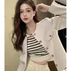 Outono 2026 Novo Estilo Pequeno Estilo Chanel Jaqueta Engrossada Feminina Estilo Curto Francês Estilo Explosivo de Rua Top de Temperamento