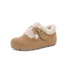 Sapatos Birkenstock de Sola Macia All-Inclusive para Mulheres 2025 Novas Botas de Neve de Veludo de Inverno Retrô Birkenstock Flats Sapatos Quentes de Algodão