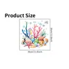 Shangyi PVC Autoadhesivo Removible Pegatina para Inodoro Concha Marina de Coral Impermeable Pegatina de Pared para Baño Fabricante Transfronterizo Venta al por Mayor