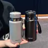 Copo Térmico de Aço Inoxidável 304, Copo de Presente Executivo de Alta Qualidade, Grande Capacidade, Copo de Chá Portátil com Corda, Pronto para Venda