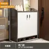 Gabinete para zapatos de entrada estilo crema Mesa consola para recibidor del hogar Gabinete de almacenamiento para sala de estar Pasillo interior y exterior Estante para zapatos para pasillo