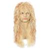 Amazon nova peruca europeia e americana homens europeus e americanos falsos cabelos cacheados longos punk heavy metal Halloween peruca capa cabeça em estoque