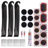 Kit de Reparo Rápido de Pneu de Bicicleta Sem Cola Patches Frios Espátulas para Pneu Caixa de Ferramentas para Reparo de Pneu