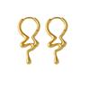 Pendientes de stock transparente, tendencia de pendientes irregulares, Europa y Estados Unidos, personalidad retro creativa exagerada, pendientes pequeños de muchas especificaciones.