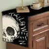 Amazon Halloween Caminero de Mesa Estampado de Lino Transfronterizo Nórdico Fiesta Festiva Decoración de Mesa de Sala de Estar Mantel Resistente al Calor