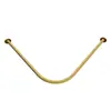 Perchero curvo para ropa de baño, barra colgante en forma de L sin taladro para inodoro, barra de cortina de ducha divisoria en forma de U de alta gama para baño