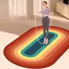 Manta de saltar con cuerda de absorción de impactos silenciosa para el hogar, alfombrilla de yoga de terciopelo de cristal para interiores, alfombrilla antideslizante para reducción de ruido en deportes y fitness, primera generación de pelo