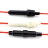 Carcasa de fusible de 5 x 20 mm con cable de 6 x 30 mm, tubo de seguridad, carcasa de nailon, arnés de cableado ignífugo, portafusibles