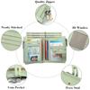 Billetera Corta para Mujer al por Mayor del Fabricante Estilo Coreano 70% de Descuento Billetera para Monedas con Doble Cremallera Portatarjetas de Cuero de Microfibra Billetera con Broche