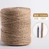 Corda de cânhamo artesanal material DIY arranhador para gatos linha de corda grossa de cânhamo decoração de tubo de água corda fina corda de amarração resistente ao desgaste
