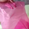 Saco antiestático de PE de alta pressão, saco de plástico PE impermeável vermelho com boca plana, espessado, impresso, saco interno de filme com boca plana
