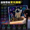 Pizarra de Dibujo Luminosa DIY para Niños, Pizarra Transparente para Escribir, Pizarra con Pantalla LED para Graffiti Manual, Pizarra de Dibujo Borrable, Regalo para el Día del Niño
