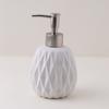 Comercio electrónico transfronterizo popular botella de desinfectante de manos para hotel juego dispensador de jabón blanco ovalado elegante europeo juego de regalo