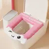 Almofada de Banheiro Portátil com Aromaterapia Desenho Animado Impermeável Adesivo Universal Capa de Vaso Sanitário Almofada de Vaso Sanitário Lavador de Vaso Sanitário com Sensação Avançada