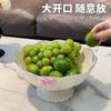 Plato de Fruta con Forma de Pétalo - Estilo Crema Plato de Fruta de Pétalo de Alto Valor Estilo Ins Mesa de Centro de Sala de Estar Plato para Dulces y Bocadillos Multiusos