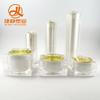Set Cuadrado Acrílico Botella Crema Blanco Fondo Grueso Vacío Loción Esencia Botella Cosmética Material de Embalaje