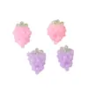 Dulces Aretes de Uva Transparentes y Realistas en 3D Estilo Dibujo Animado y Accesorios para el Cabello Tejidos a Mano con Cuentas