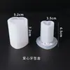Poppy DIY Molde de Resina de Cristal Portapalillos Flor de Cerezo Caja de Almacenamiento con Forma de Corazón Portapalillos Molde de Silicona Europa