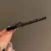 Estilo Coreano Nuevo Lujo Ligero Diseño de Nicho Temperamento Pinza para el Cabello de Cristal Pinza Lateral Versátil Moda Pinza para el Cabello