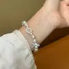 Pulseira de Miçangas Cogumelo Dopamina Fofa Única de Menta de Verão para Mulheres, Pulseira Versátil Vintage, Acessório de Mão Personalizado