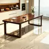 Madeira Maciça Sala de Estar Mesa de Jantar Longa Grande Mesa de Estudo Leitura Mesa de Escritório para Casa Mesa de Madeira Maciça Placa Grande Mesa de Computador Bancada de Trabalho