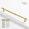 Manija de Puerta de Armario de Aleación de Zinc Estilo Francés, Tirador Sólido Minimalista Moderno Dorado Brillante de un Solo Agujero para Cajón y Gabinete de Lujo Ligero