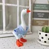 Conjunto de fantasia de ganso para varanda transfronteiriça, figura em miniatura de ganso, fantasia para decoração de atmosfera natalina, acessórios de suéter de tricô