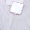 Nuevo Espejo de Maquillaje Cuadrado Portátil DIY Espejo con Abalorios de una Cara Espejo Portátil para la Apariencia de las Niñas