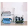Divisores de Roupa Prateleira de Armazenamento em Camadas Cesta de Armazenamento Suspensa para Organização de Itens Armário de Dormitório
