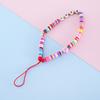 Cuentas Populares de Arcilla Blanda Transfronterizas, Cuentas Acrílicas de Carita Sonriente Lindas y Adorables, Accesorios de Cadena para Lanyard de Teléfono Antiperdida al por Mayor