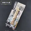Juego Anime Nueve Colas 22cm Cuchillo de Salto Bomba Molde Aleación de Zinc Accesorios Artesanías Juguetes No Cortantes
