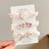 Laços de Cabelo Fofos na Cor Creme para Crianças, Novo Estilo para Meninas, Gentis com o Cabelo, Doces Acessórios de Cabelo