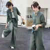 Pantalones de Traje de Mezclilla a la Moda Estilo Nacional, Nuevos para Primavera y Otoño, Trendy Juvenil Casual Holgado Adelgazante de Pierna Ancha