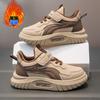 Tênis Feminino Forrado com Lã Sapatos Esportivos Infantis Inverno Novo Algodão Espesso Quente Antiderrapante Casual Feminino Sapatos Infantis