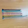 Suministros del Fabricante Cadena de Cuentas de Hierro Ondulado Coloridas de 2.4 mm, Cadena Ondulada de Acero Inoxidable, Cadena de Cuentas Redondas Onduladas Llavero Creativo