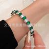 Pulsera Dopamina Full Diamante Circonita, Moda de Nicho de Lujo Ligero Pulsera Abierta Ajustable, Venta al por Mayor desde Fabricante