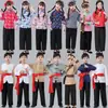 Niños gente común agricultores traje de actuación período de la República de China gente común chica de pueblo granja del norte de Shaanxi