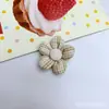 Acessórios Florais Pequenos Coloridos com Padrão de Linhas Múltiplas Acessórios de Cabelo para Crianças Roupas de Boneca DIY Decoração de Bolsa
