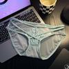Nuevas Braguitas Sexy de Encaje de Malla para Mujer con Tirantes Delgados, Diseño Hueco Cruzado, Alta Elasticidad, Braguitas de Cintura Baja para Mujer 1318