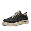 Outono Novos Sapatos Masculinos Martin de Couro Britânicos Sola Grossa Sapatos Casuais All-match Workwear Esportes Proteção ao Trabalho Sapatos Masculinos