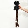 Nueva Peluca Trenza Cola de Caballo Estilo Chino Flor de Anacardo Trenza Boxeadora Torcida Clip de Agarre Verano Nuevo Cola de Caballo de Cabello Artificial para Mujer