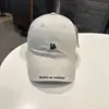 Gorra de Béisbol para Mujer, Estilo Coreano, Letras Pequeñas Sencillas, Gorra Casual con Visera Curva, Gorra de Pico Versátil para Calle Bordada con Letras en la Visera
